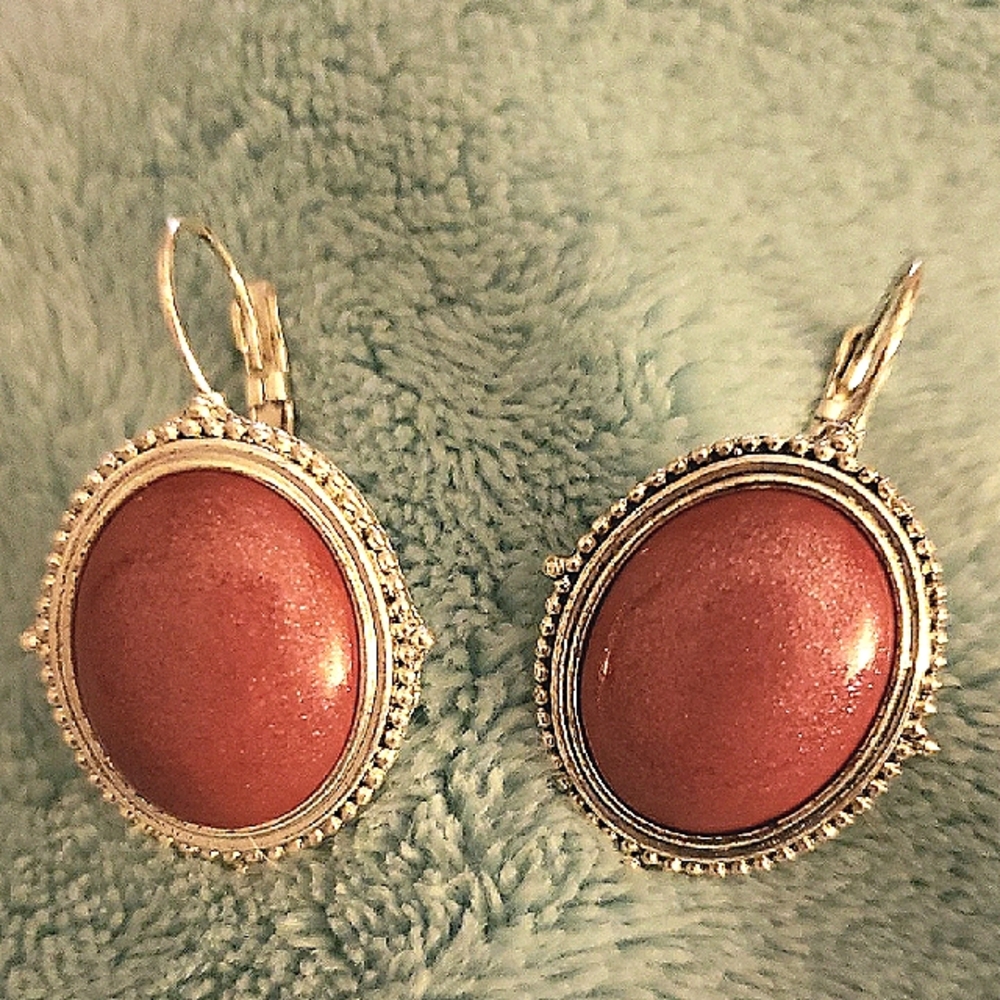 Elegant Coral Earrings